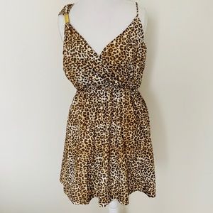Kardashian Kollection cheetah print dress SZ XL